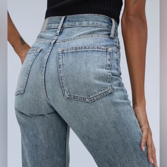 EVERLANE The Rigid Way High Jean Light Indigo Jeans Size 30 Regular - Picture 10 of 11